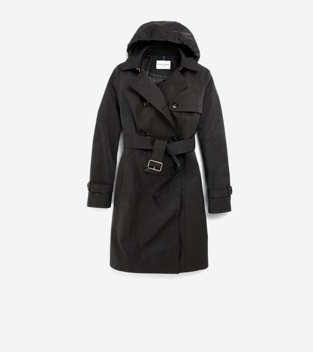 Cole Haan Signature Hooded Trench Coat Product Image