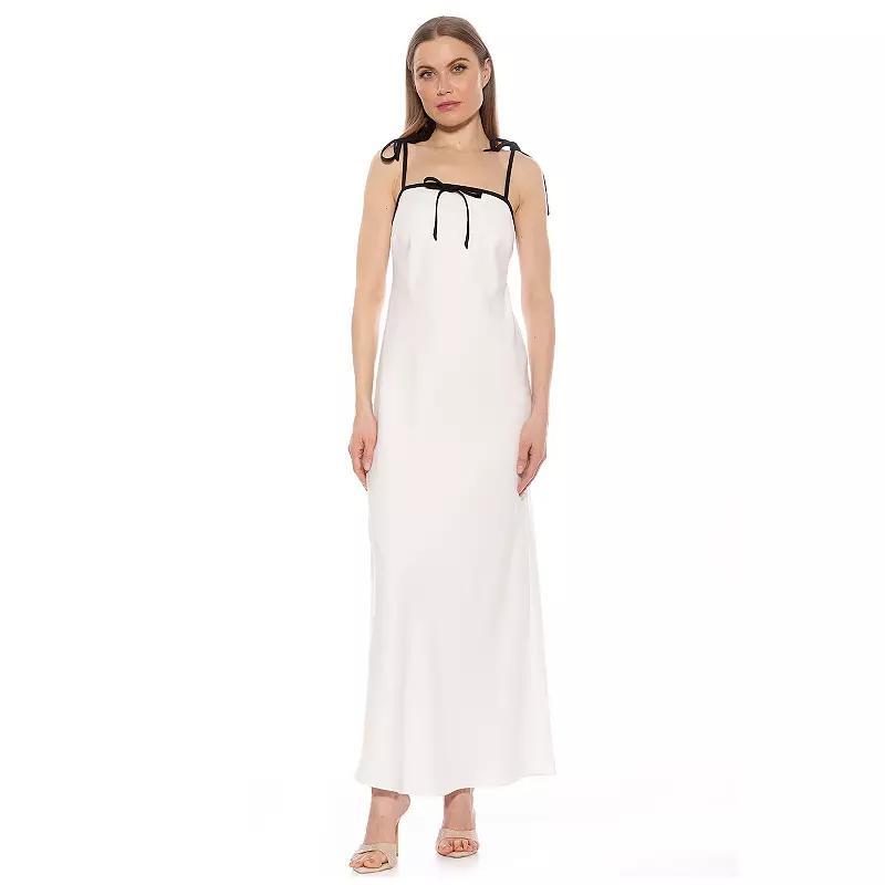 Womens ALEXIA ADMOR Alden Maxi Dress With Tie Strap Detail Product Image