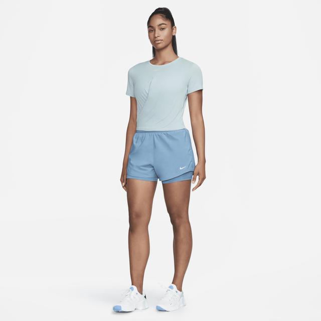 Nike Women's Dri-FIT One Luxe Twist Cropped Short-Sleeve Top Product Image