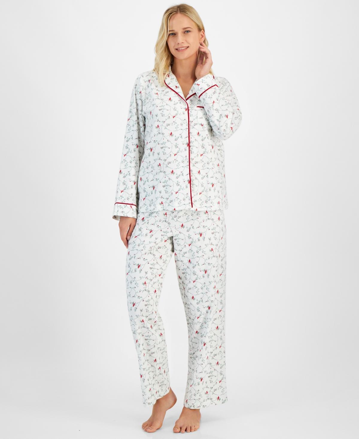 Charter Club Womens 2-Pc. Cotton Flannel Pajamas Set, Created for Macys Product Image