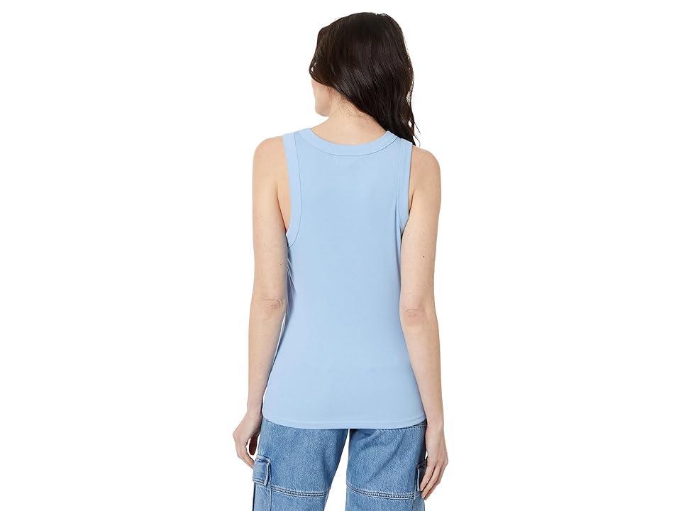 Madewell Brightside Rib Cutaway Tank (Powder ) Women's Clothing Product Image