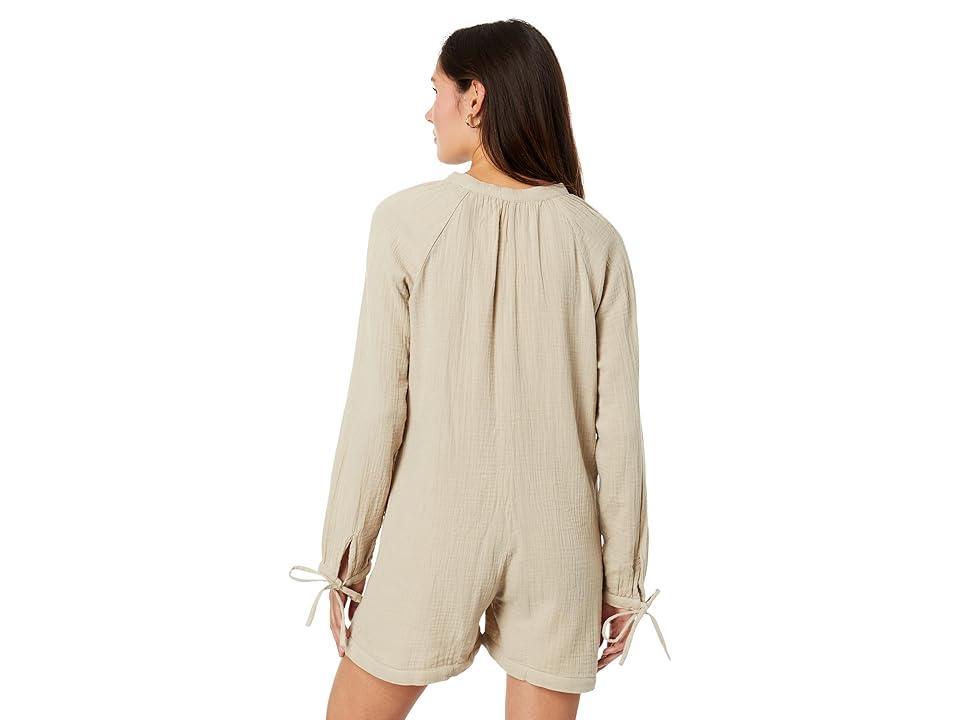 MANGO Bambu Playsuit (Stone) Women's Jumpsuit & Rompers One Piece Product Image