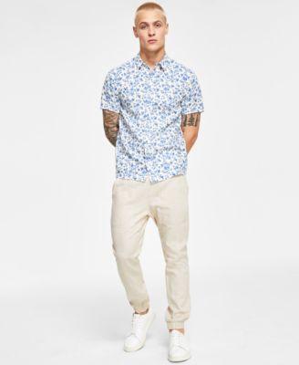 Sun + Stone Mens Charles Linen Jogger Pants, Created for Macys Product Image