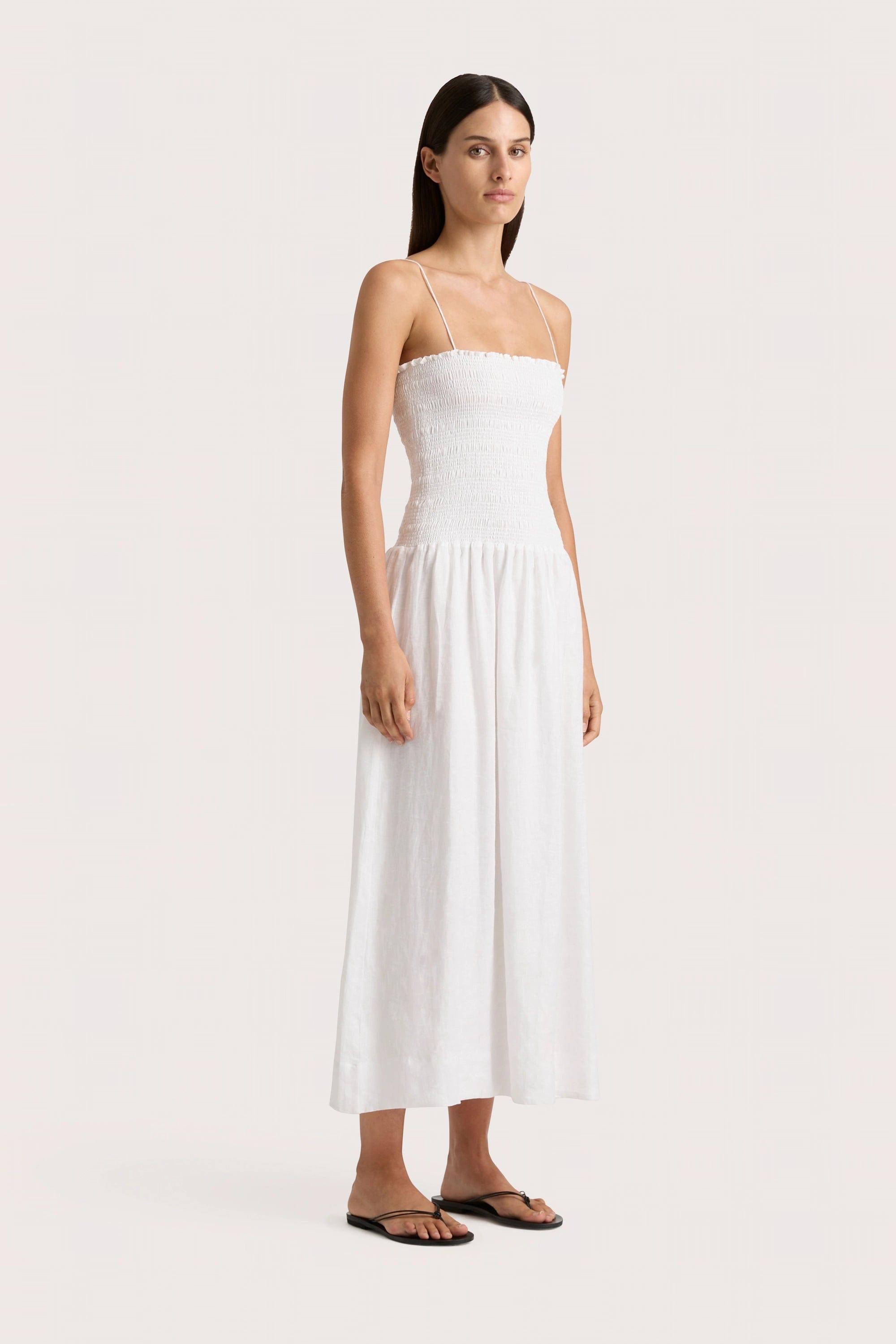 Geriba Midi Dress White Product Image