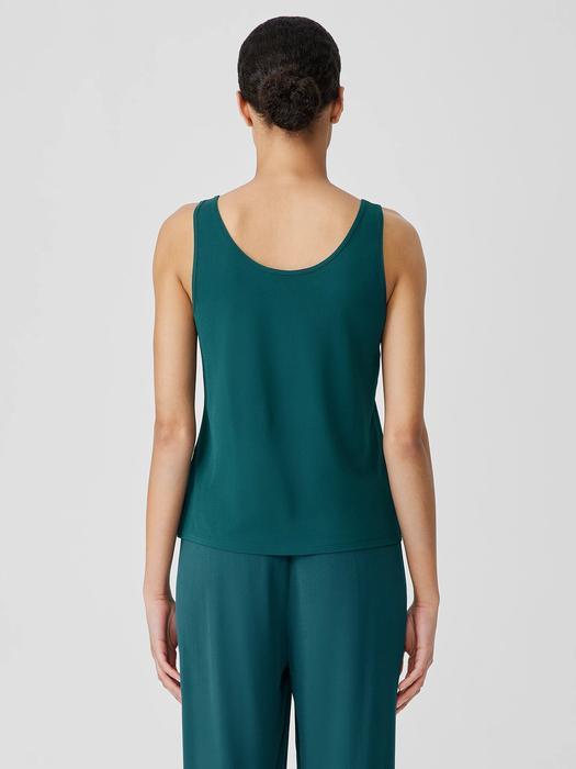 EILEEN FISHER Stretch Silk Jersey Scoop Neck Tankfemale Product Image