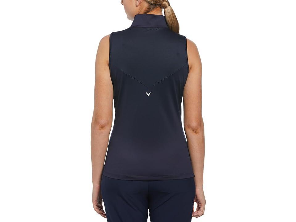 Callaway Gradient Wave Sleeveless Top (Peacoat) Women's Clothing Product Image