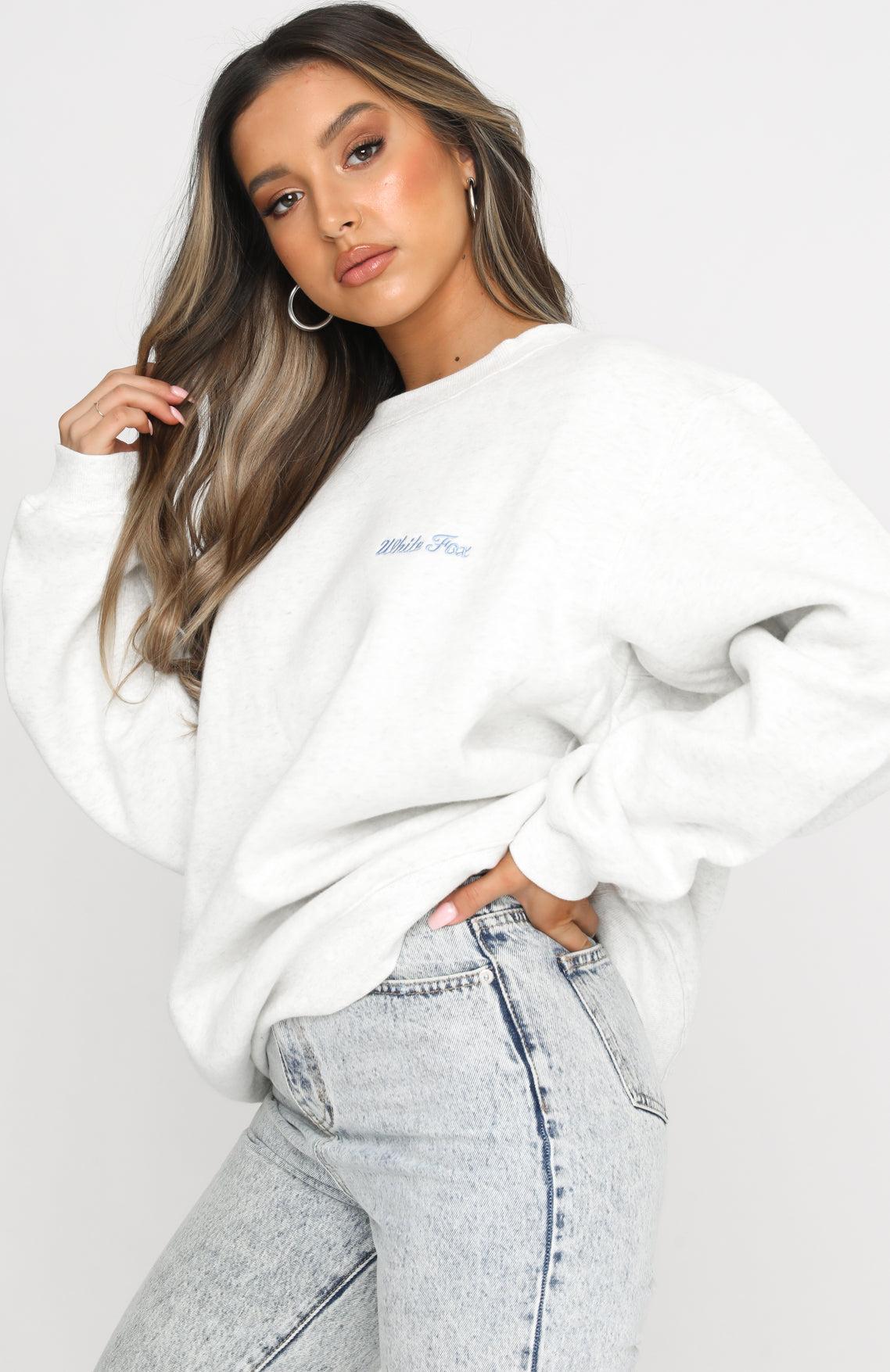 Steal Your Heart Oversized Sweater Grey Marle Product Image