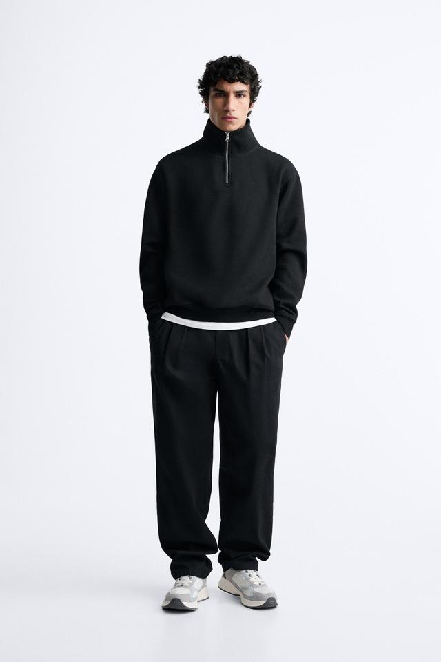 ZIP COLLAR SWEATSHIRT Product Image