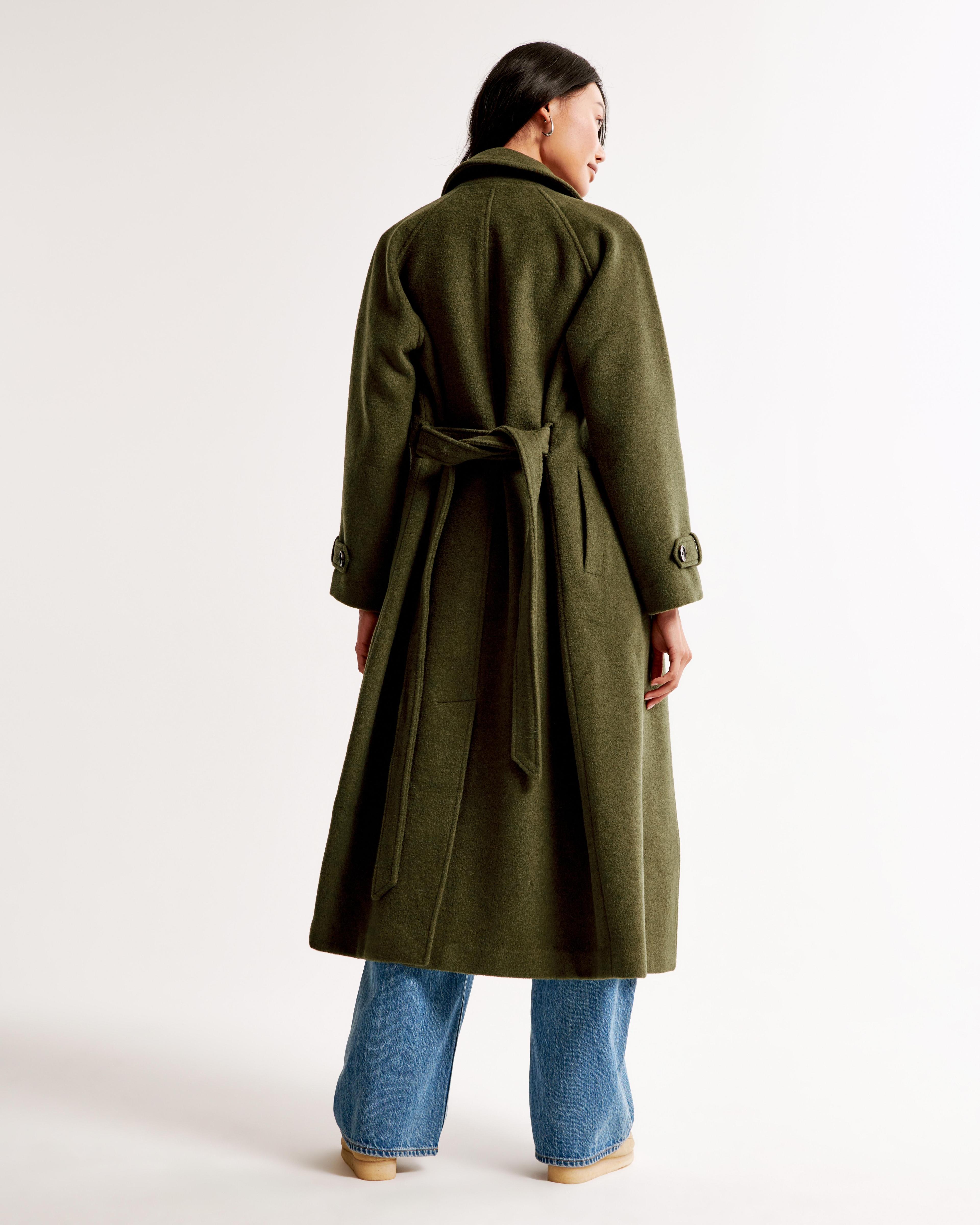 Wool-Blend Trench Coat Product Image