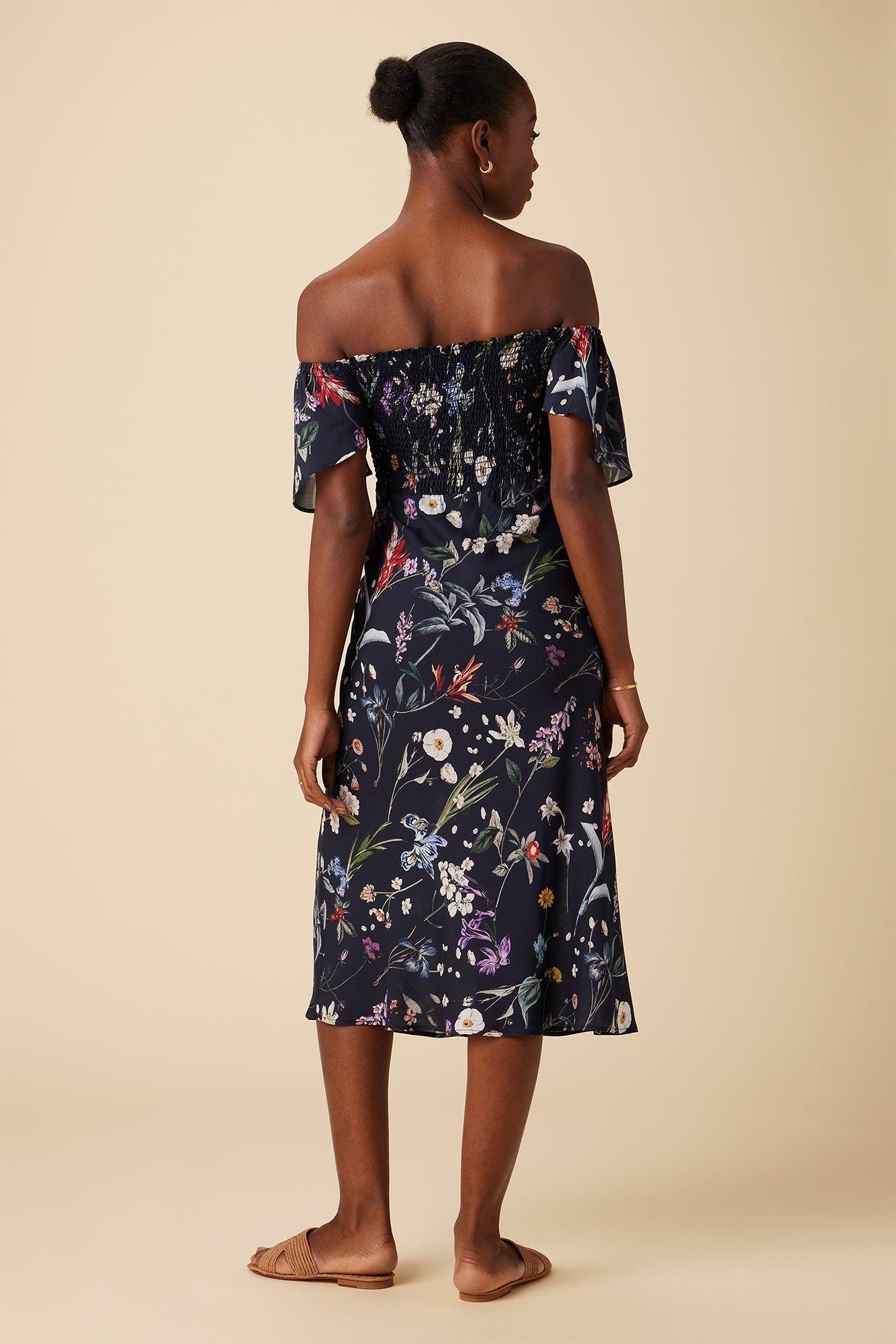 Dima Ecovero Midi Dress - Gemini Navy Product Image