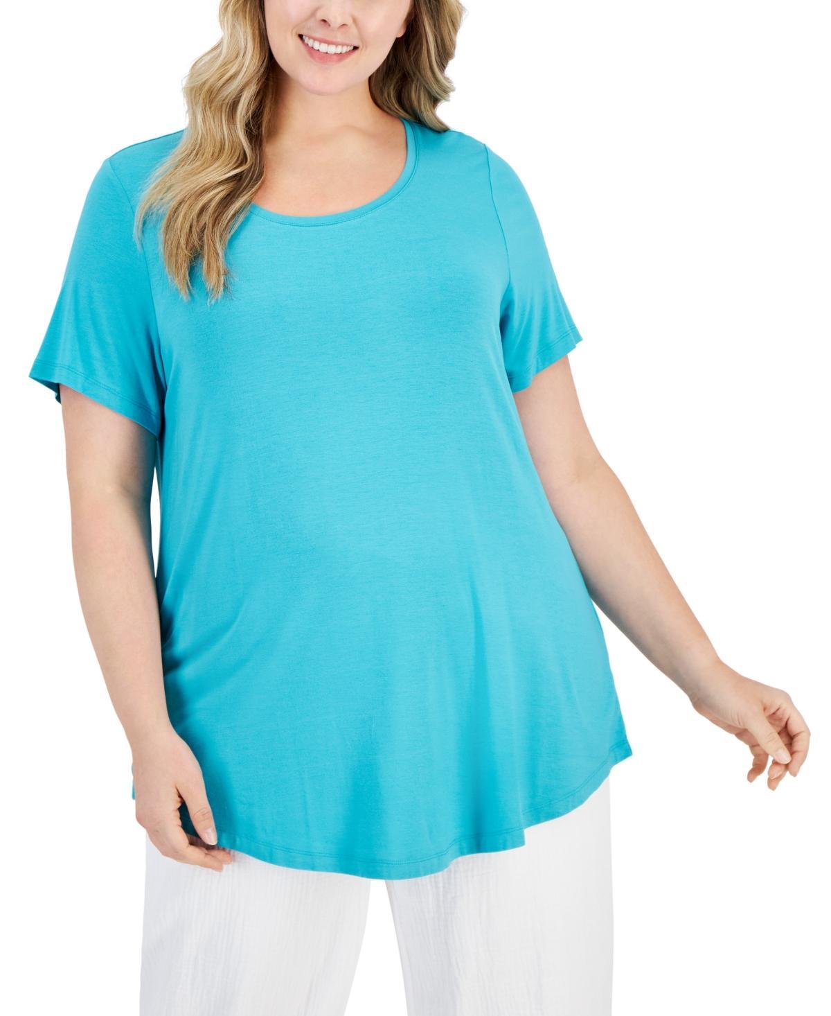 Jm Collection Plus Size Short-Sleeve Top, Created for Macys Product Image