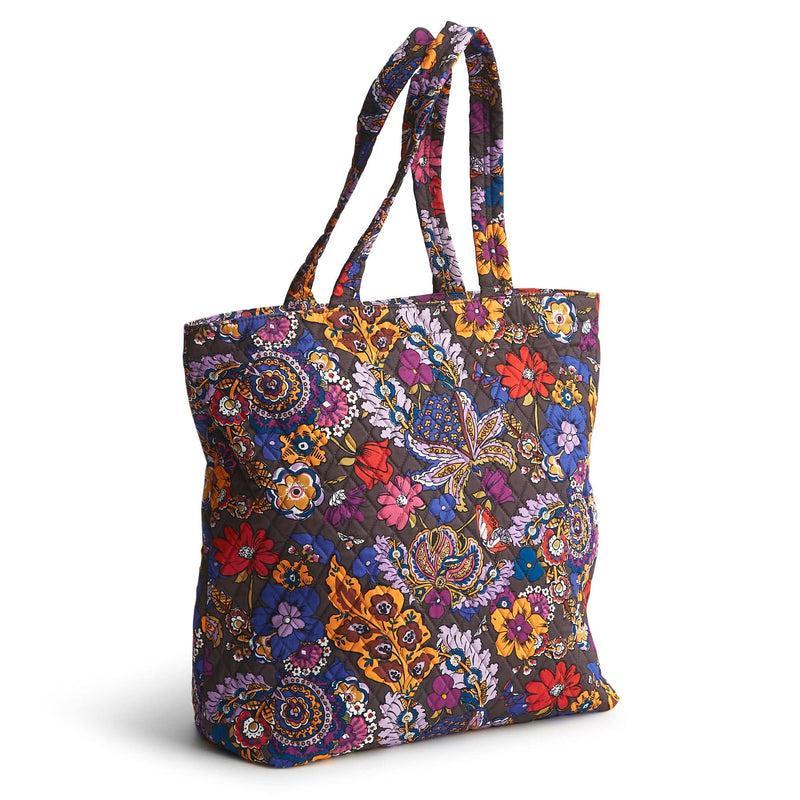 Vera Bradley Clermont Travel Tote Bag Women in Colorful Bouquet Brown/Purple Product Image