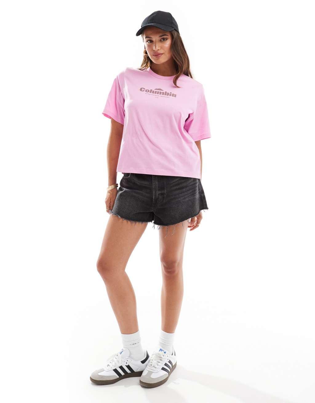 Columbia North Cascades T-Shirt in Pink Product Image