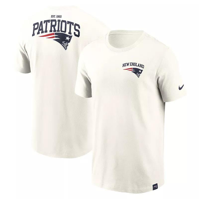 Nike Mens Cream New England Patriots Blitz Essential T-Shirt Product Image