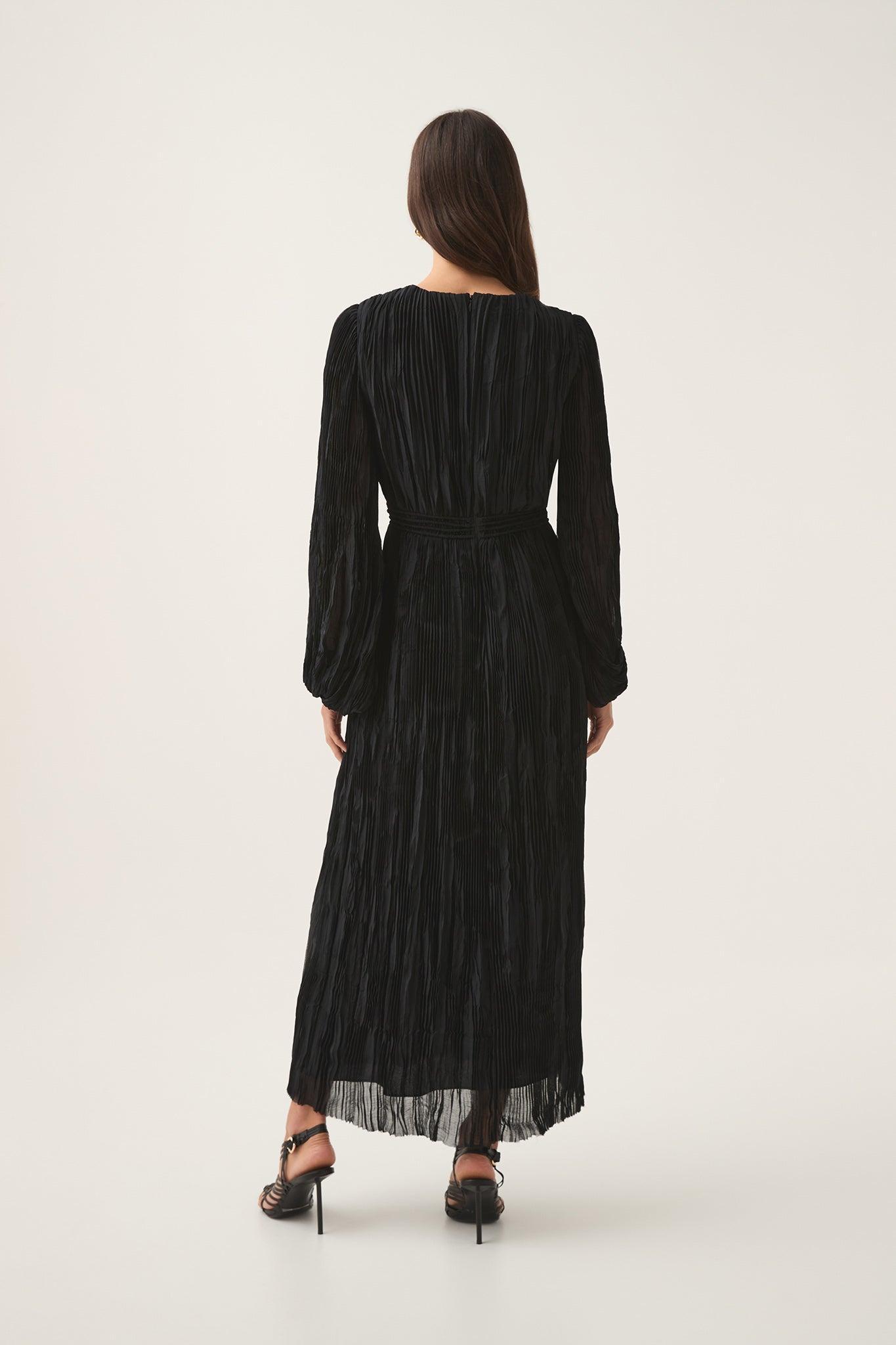 Genevieve Pleated Midi Dress Product Image