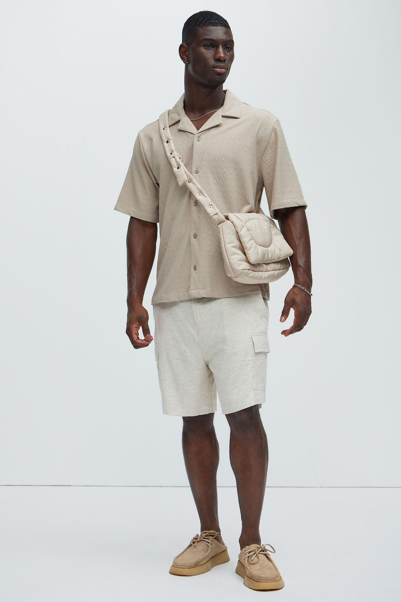 Wade Textured Shirt - Taupe Product Image