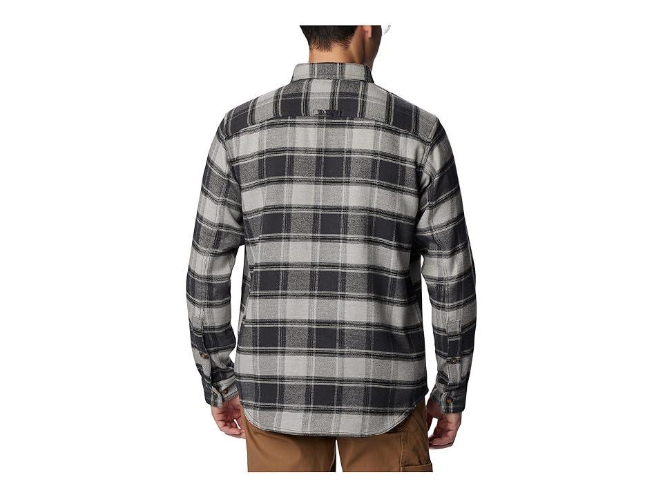 Columbia Deschutes River Heavyweight Flannel (Shark Buffalo Ombre) Men's Long Sleeve Button Up Product Image