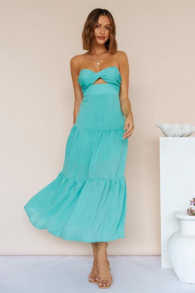 Free Falling Maxi Dress Green Product Image