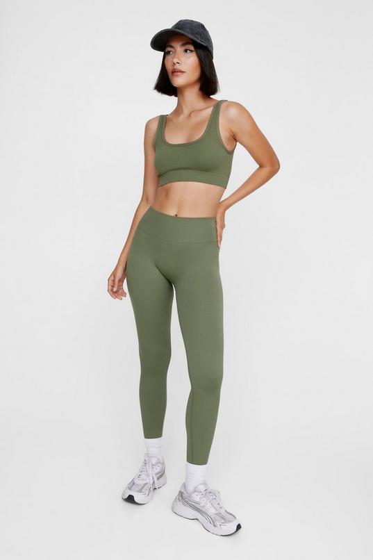 Seamless Ribbed Leggings Product Image