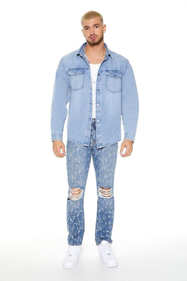 Destroyed Slim-Fit Jeans | Forever 21 Product Image