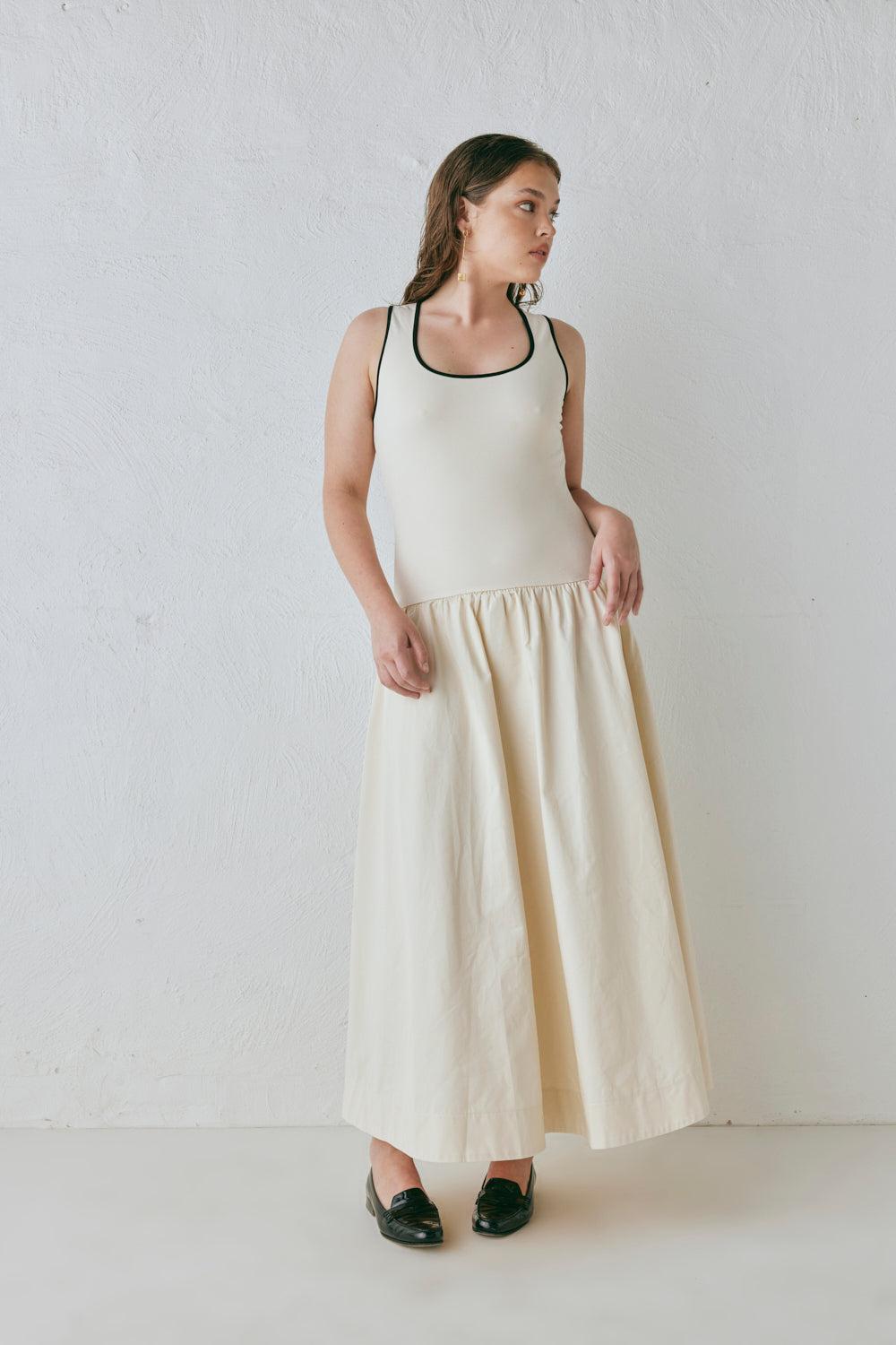 Milena Maxi Dress Cream Product Image