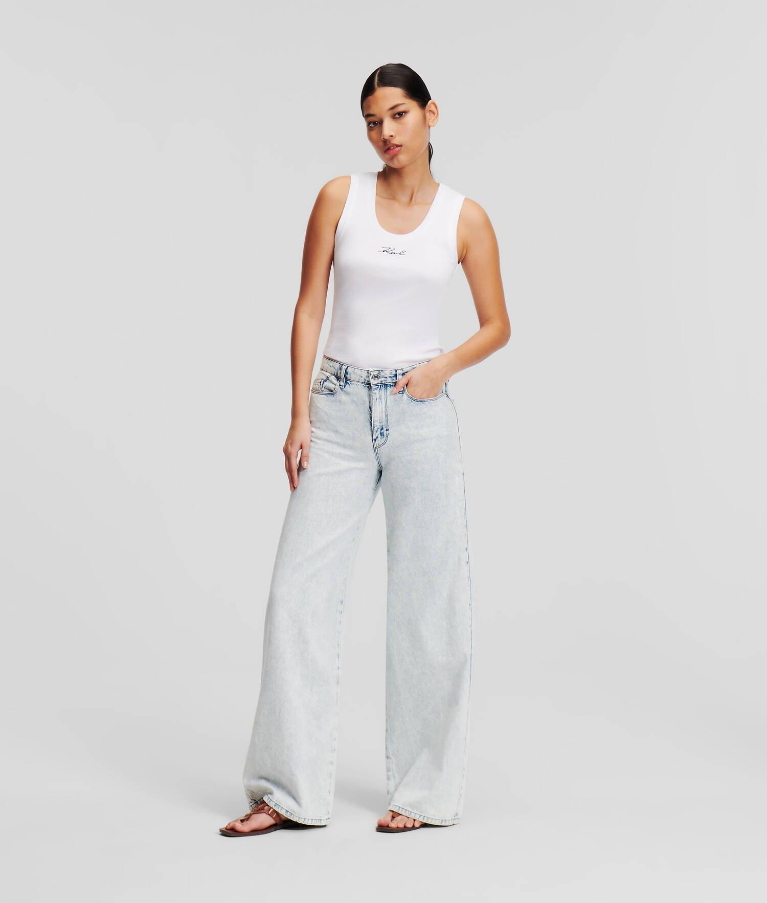 WIDE-LEG MID-RISE JEANS product image