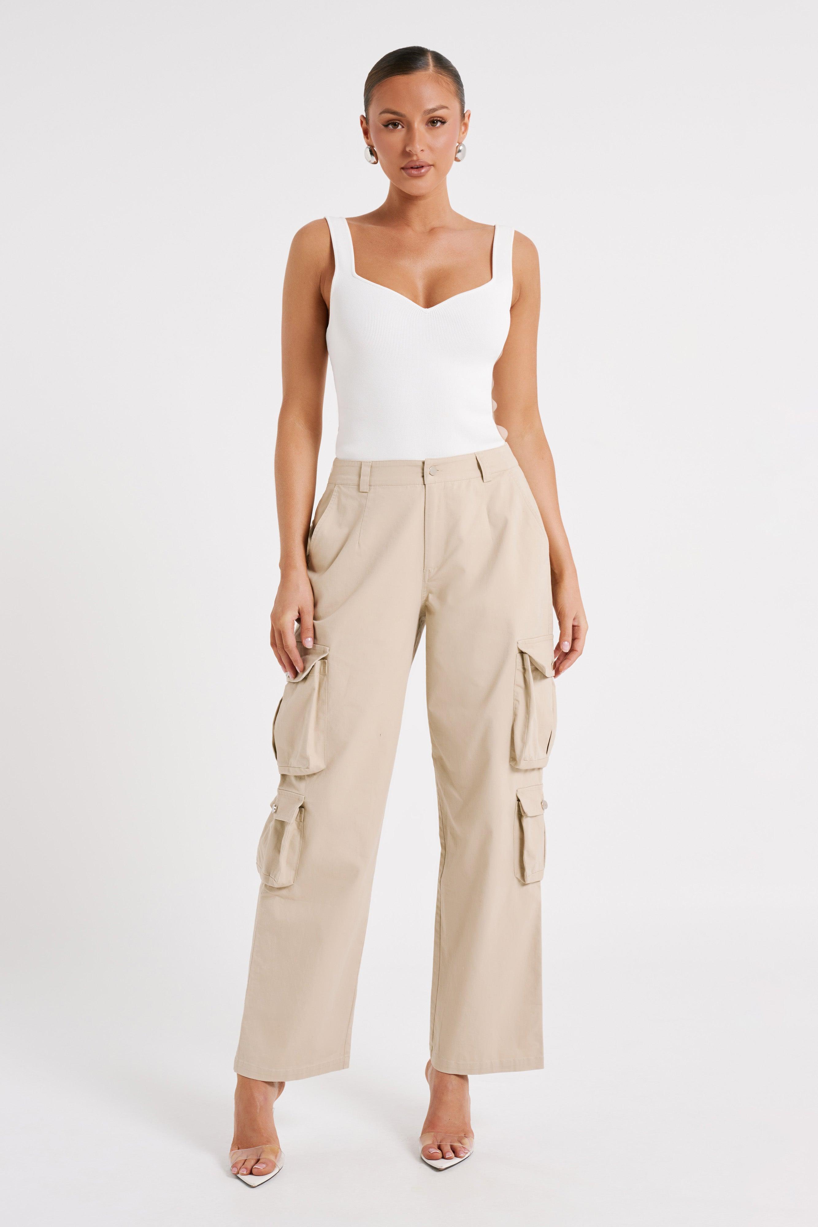 Clea Cargo Pant - Stone Product Image