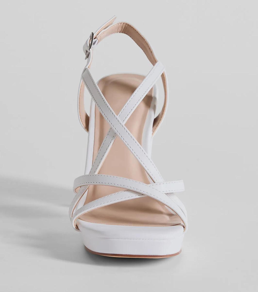 Always Slaying Strappy Platform Heels product image