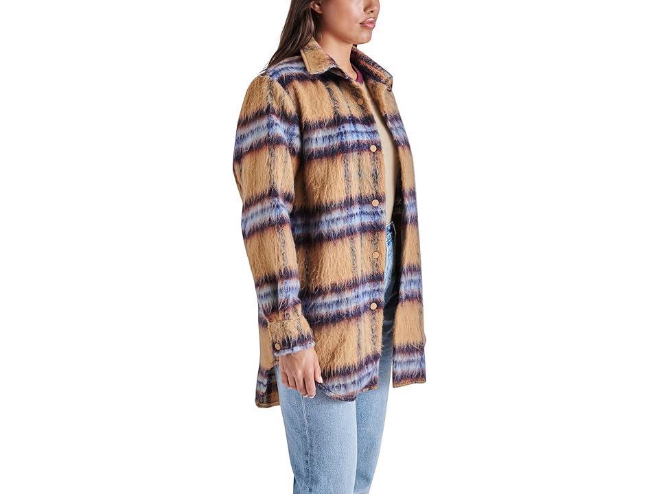 Steve Madden Eldridge Oversize Plaid Shirt Jacket Product Image