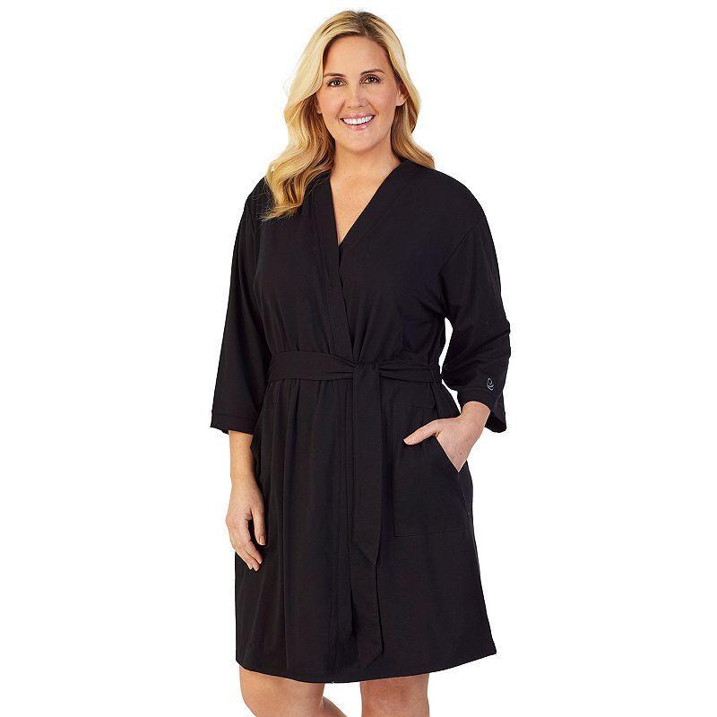 Plus Size Cuddl Duds Essentials Wrap Robe, Womens Product Image