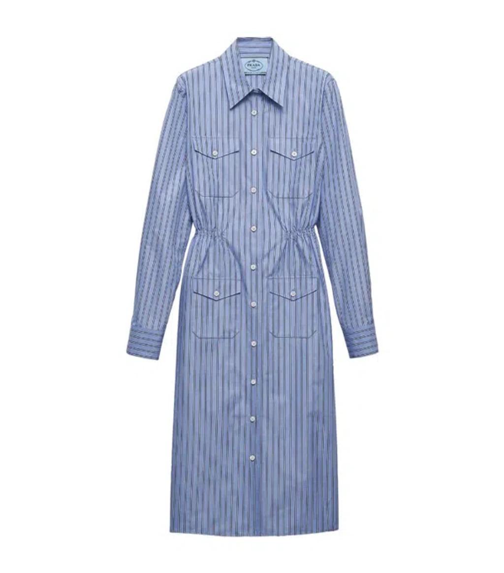 Striped chambray dress Product Image