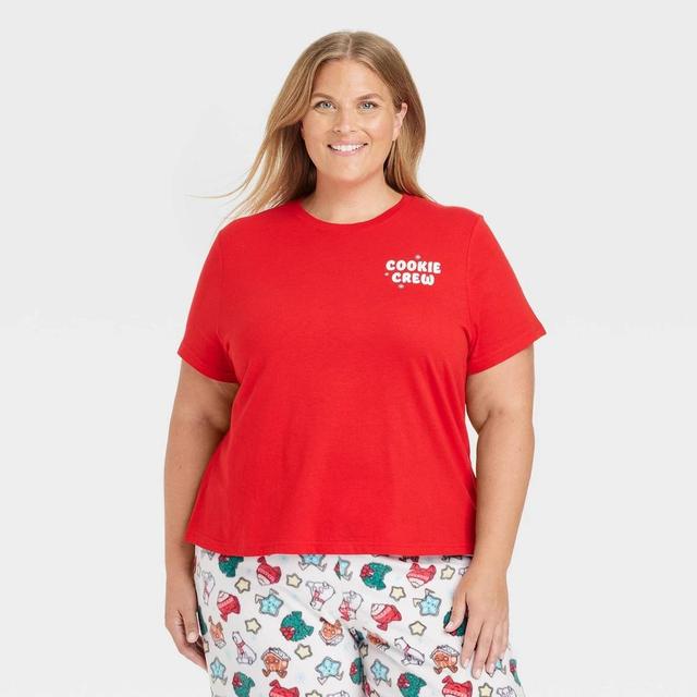 Womens Cookie Crew Holiday Matching Family Pajama T-Shirt - Wondershop Red Product Image