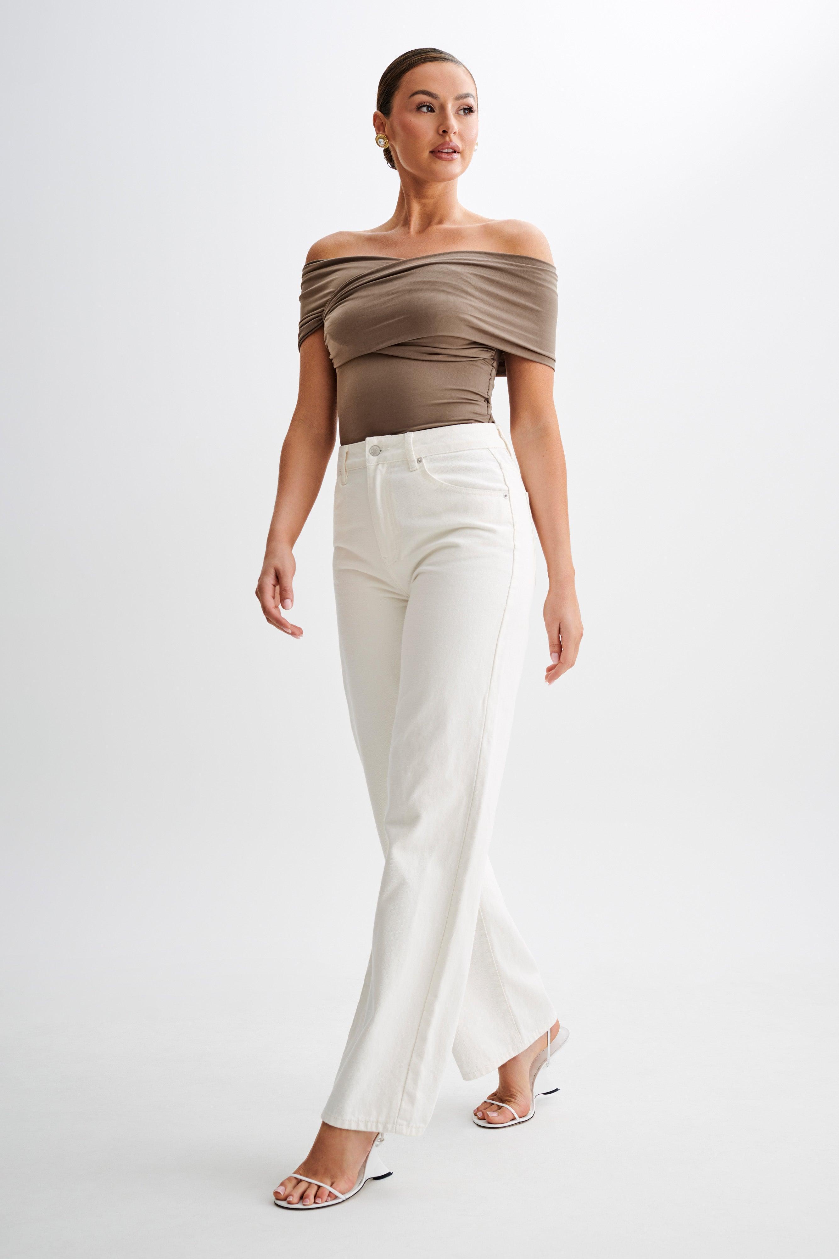 Lourdes Slinky Off Shoulder Top - Coco Product Image