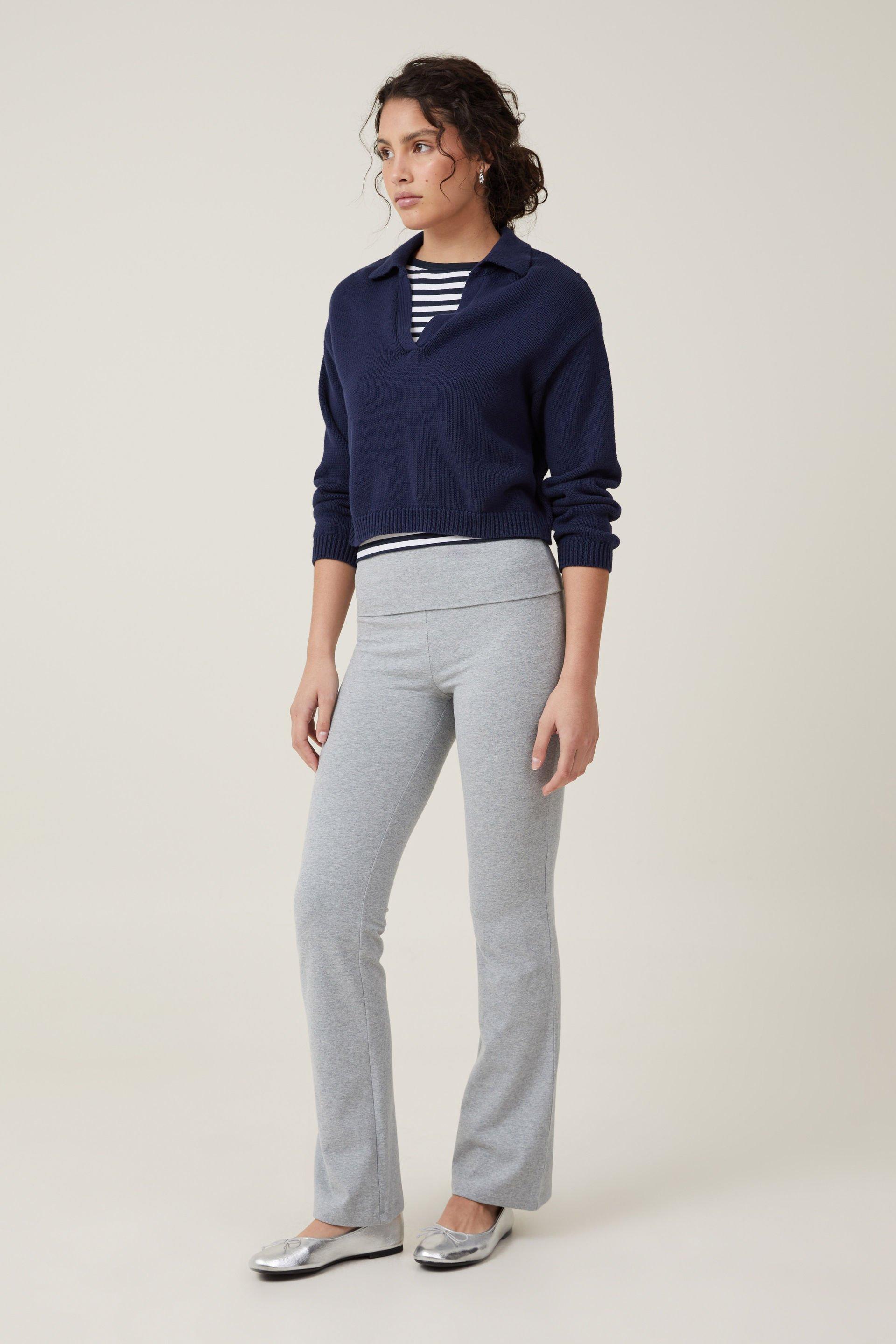 Cotton On Women - Bella Bootleg Pant - Grey marle Product Image