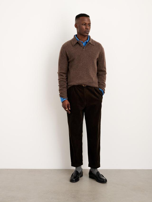 Standard Pleated Pant in Corduroy Male Product Image