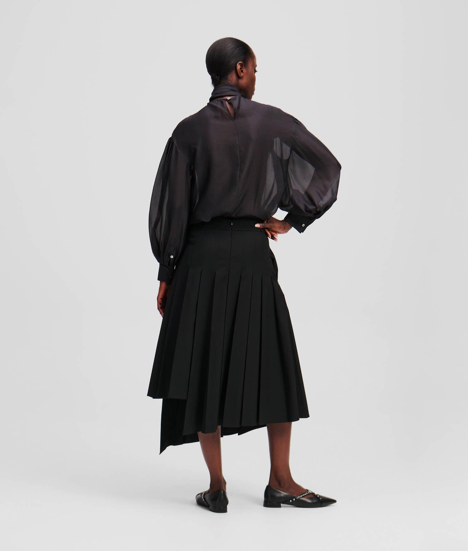 ASYMMETRIC PLEATED SKIRT Product Image