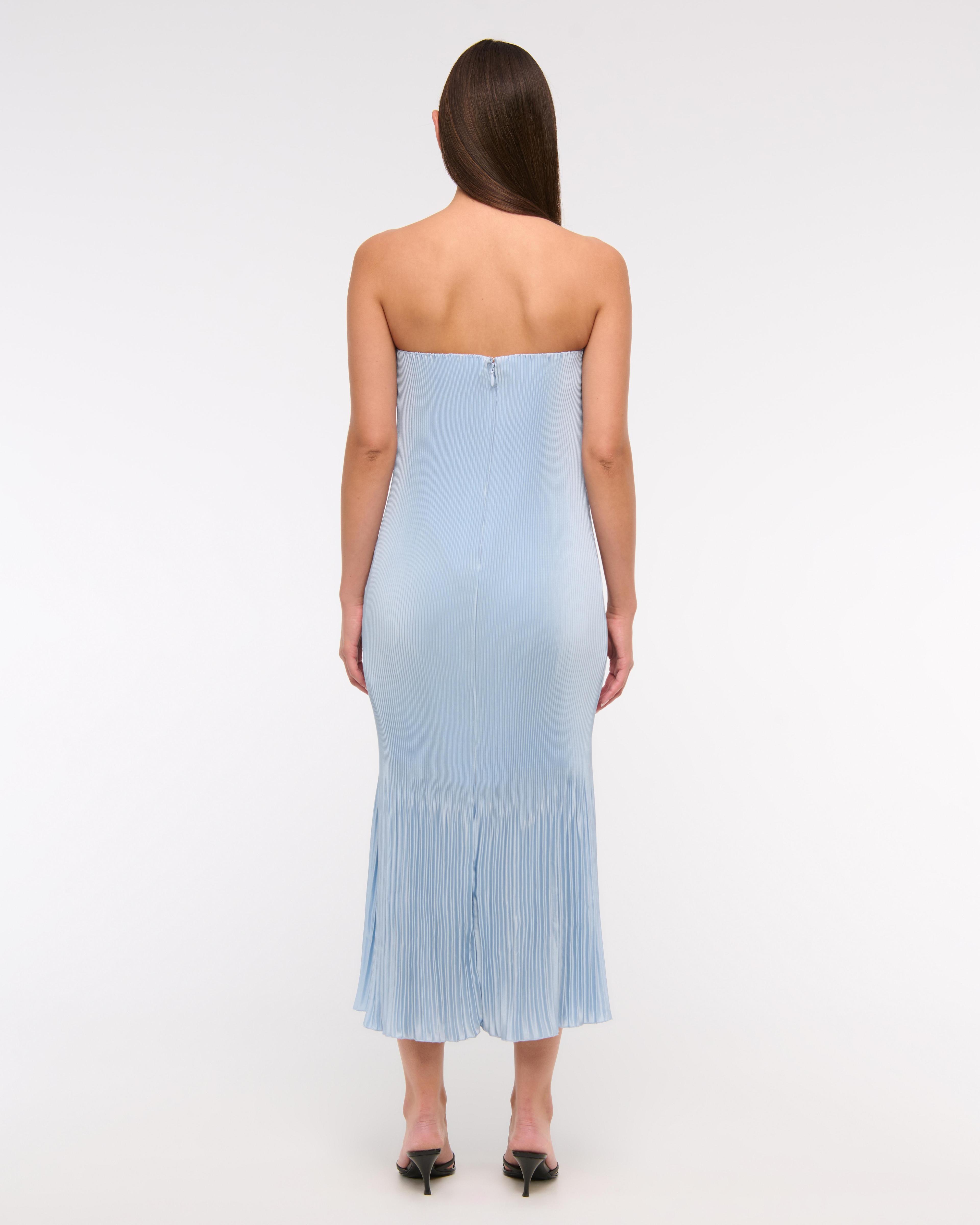 The A&F Giselle Pleat Release Midi Dress Product Image