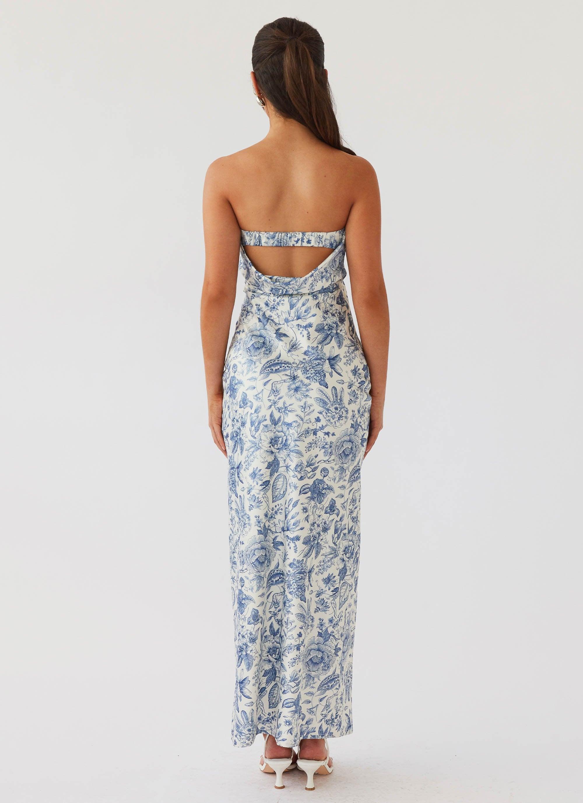 Summer Lover Maxi Dress - Blue Paisley Product Image