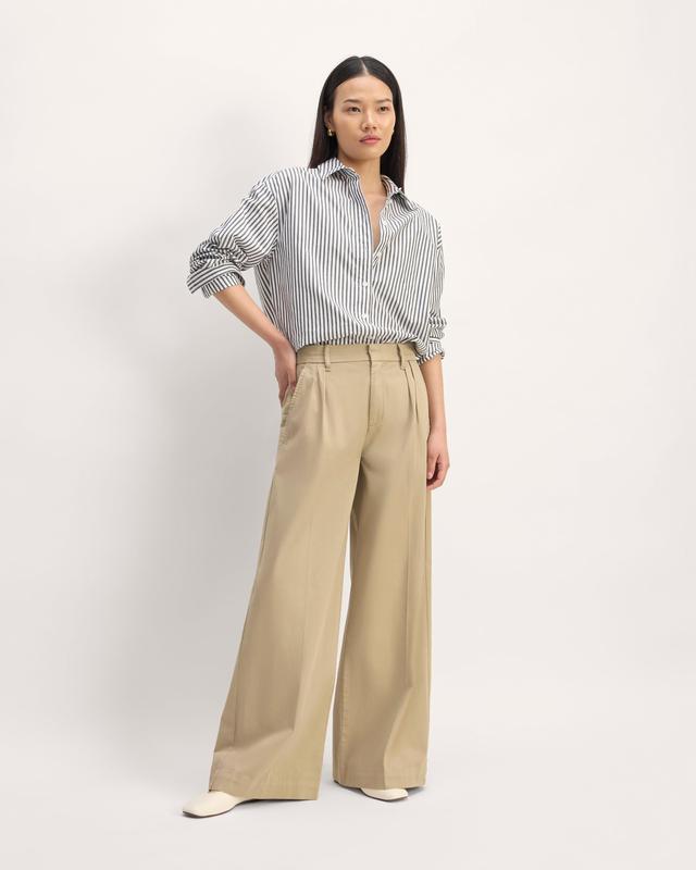 The Pleated Wide-Leg Chino Product Image