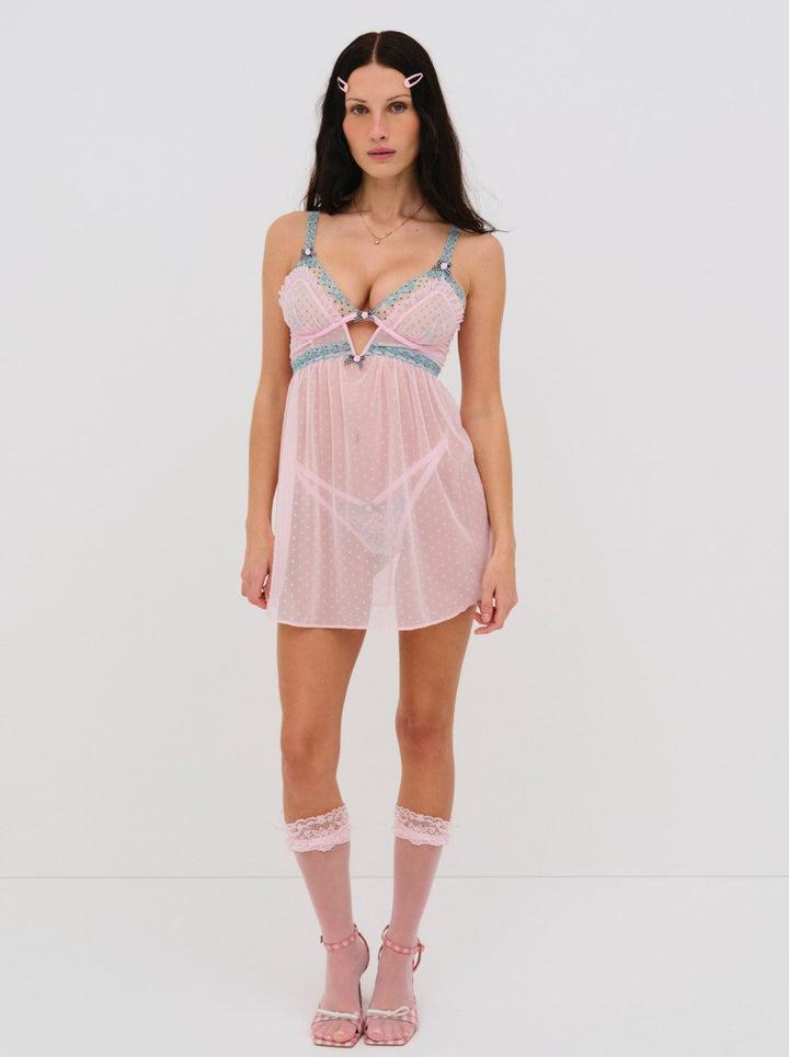 Anya Slip Dress — Pink Product Image