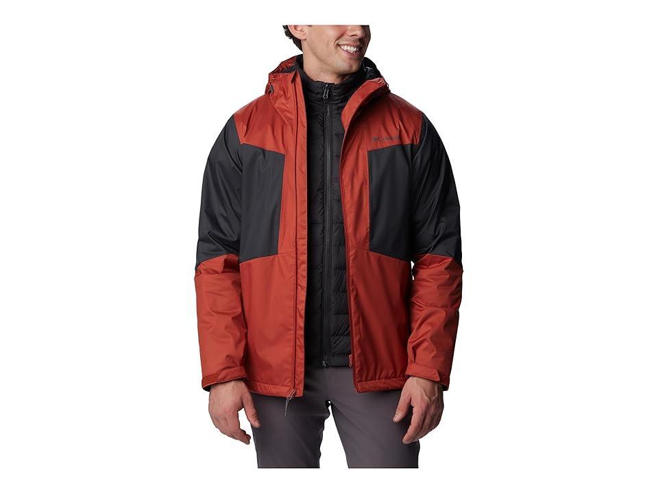 Columbia Wallowa Park Interchange Jacket (Warp Red/Shark) Men's Clothing Product Image