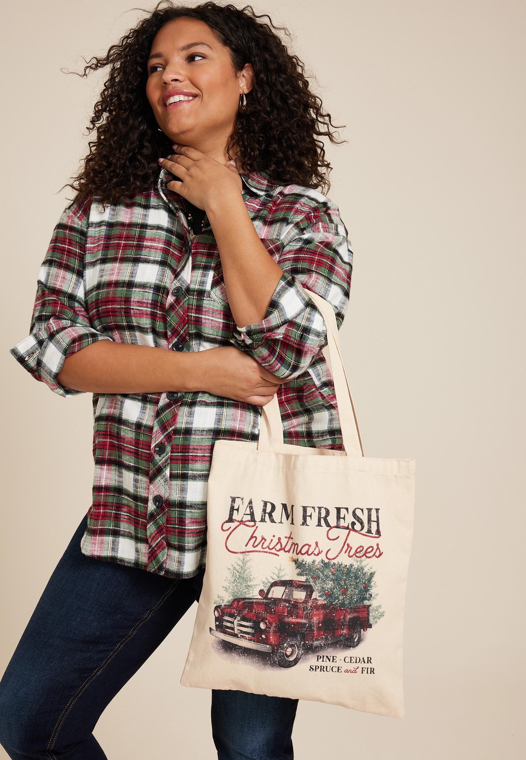 Holiday Truck Canvas Tote Bag Product Image