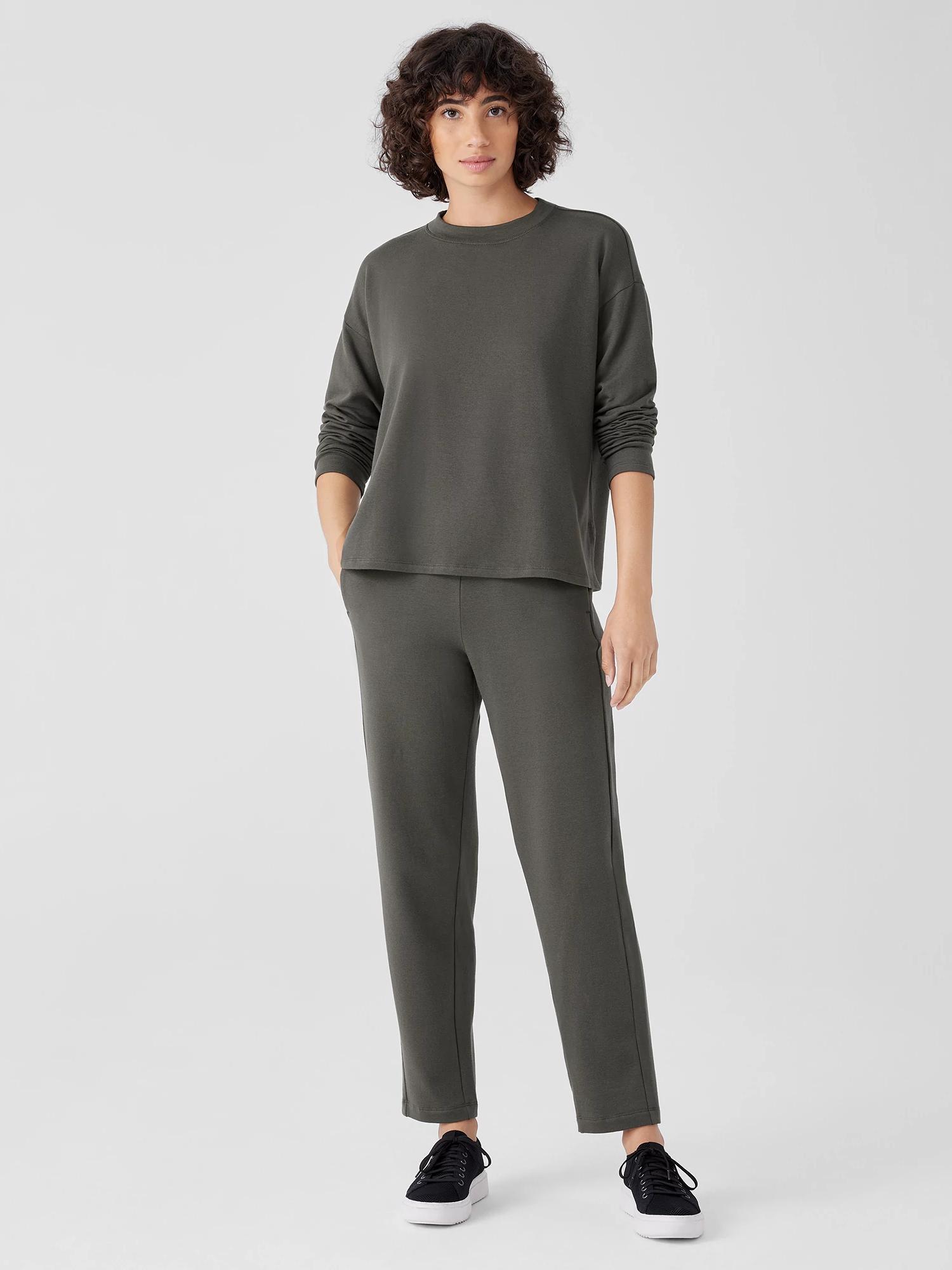 EILEEN FISHER Cozy Brushed Terry Hug Slouchy Pantfemale product image