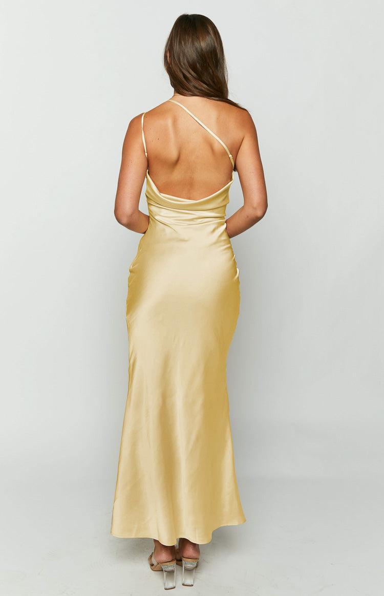 Tina Yellow Formal Maxi Dress Product Image