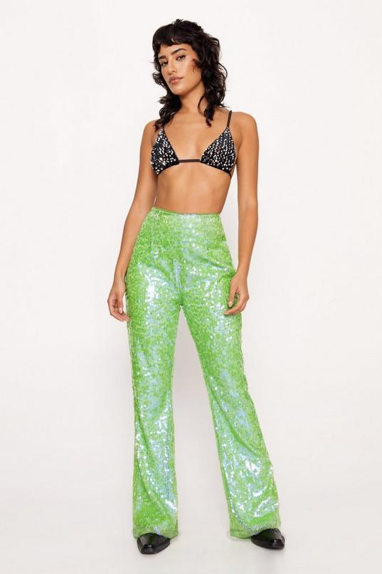 Premium Sequin Flare Pants product image