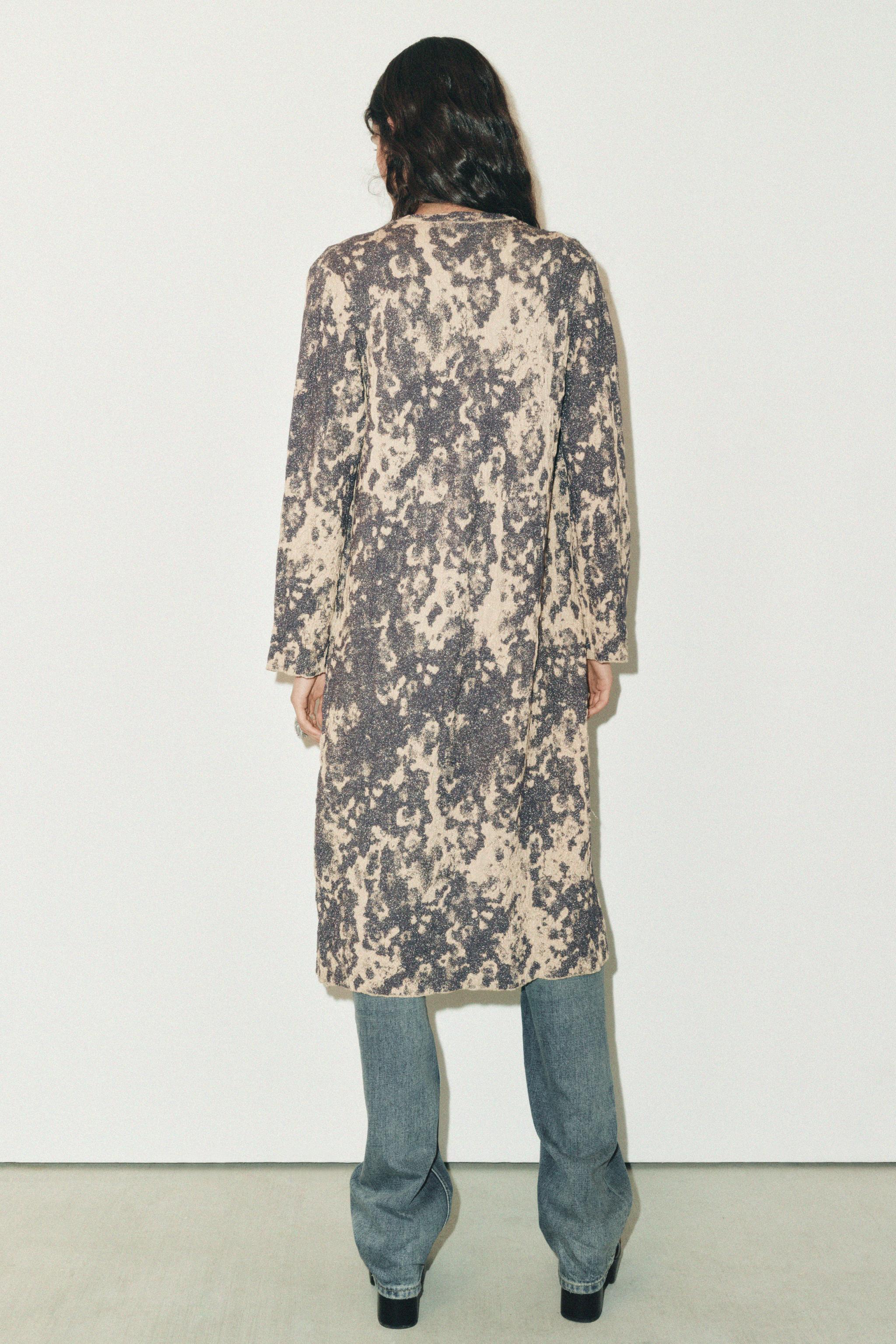 JACQUARD KNIT COAT Product Image