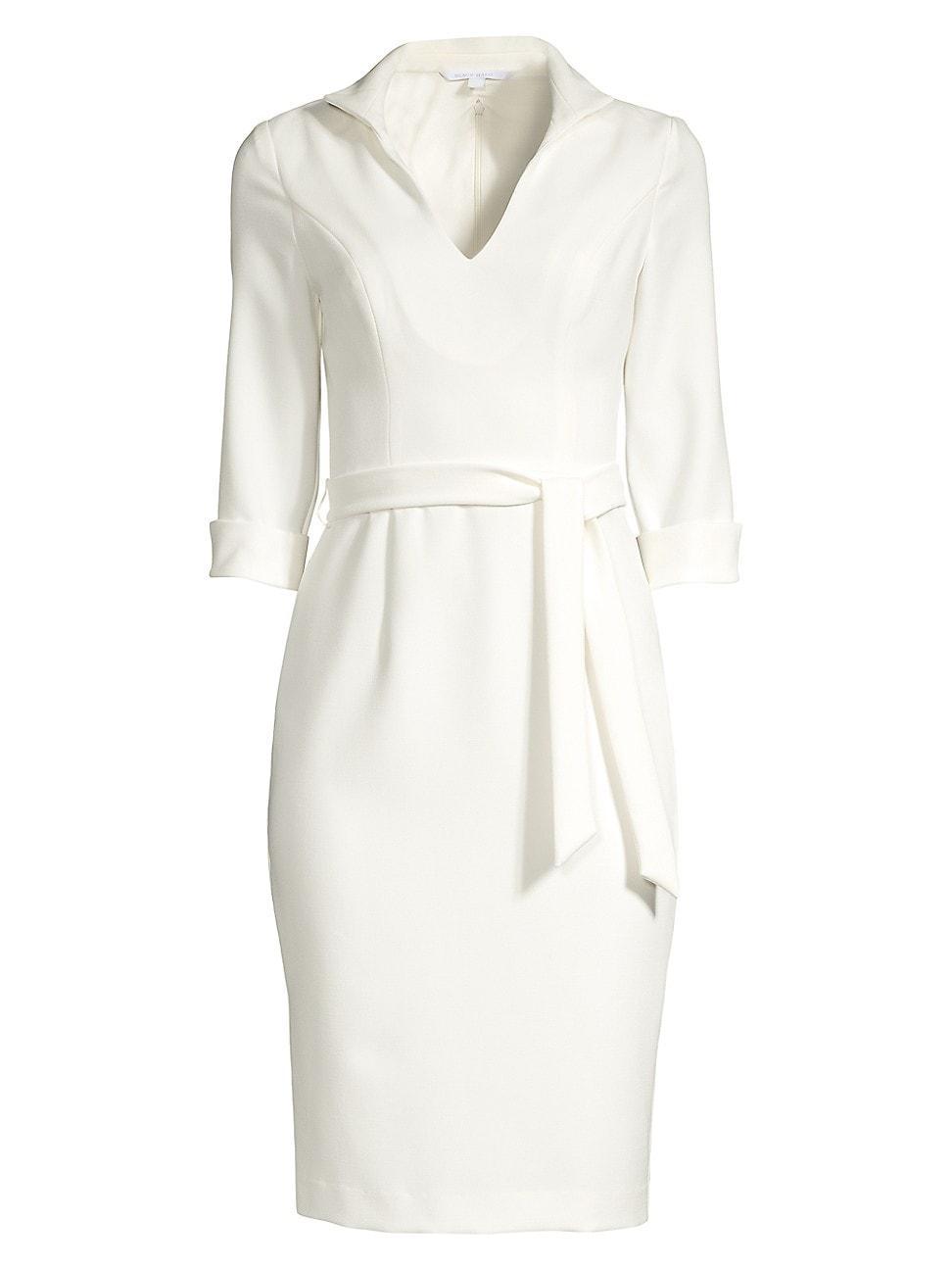 Womens Madeline Tie-Front Sheath Dress Product Image