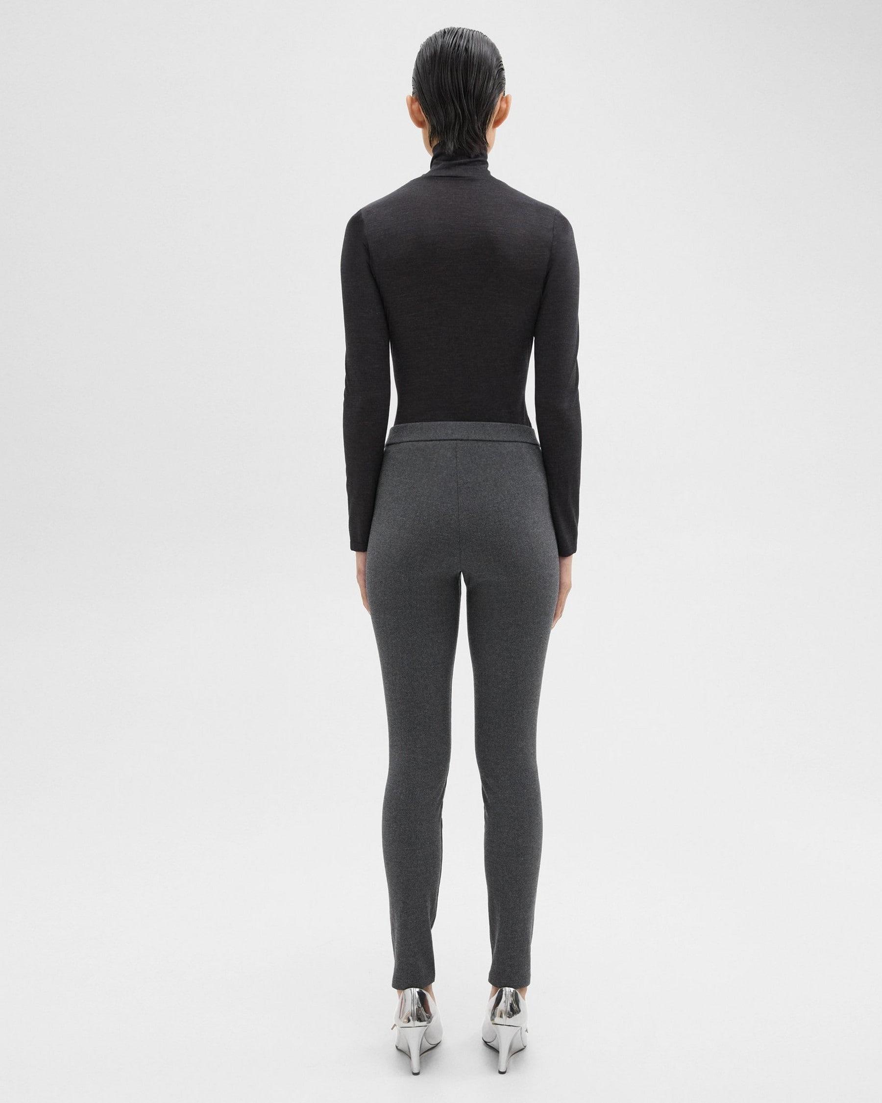 High-Waist Legging in Stretch Flannel Product Image