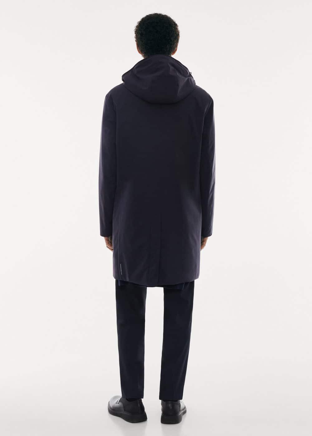 MANGO MAN - SOFEELATE® padded parka with hood navyMen Product Image