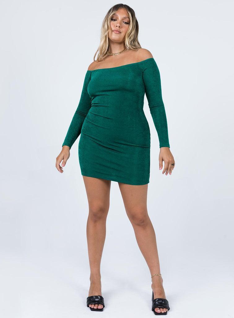 Estelle Mini Dress Green Product Image